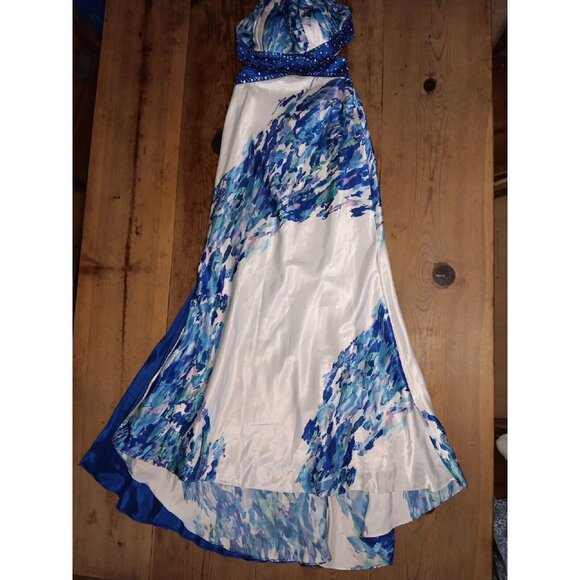 Morgan & Co. Dresses & Skirts - Morgan & Co Junior 5/6 Multicolor Maxi Dress Sleeveless Sequin Bead Prom Formal